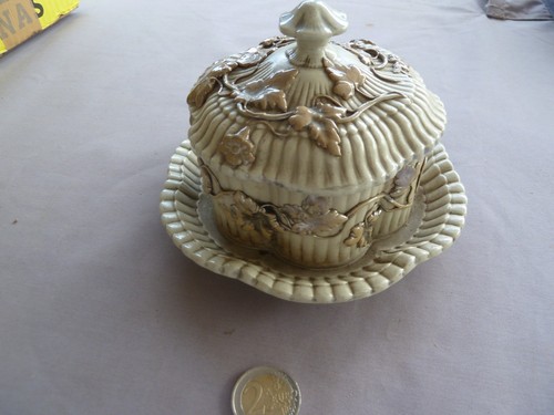 Ancien beurrier sucrier - beurrier, ou