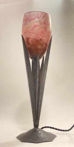 Lampe art déco tulipe - , daum