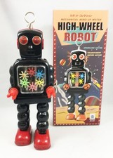Robot - Mechanical Sheet Metal Walking Robot - High-Wheel Robot (Glitter) Black Ha