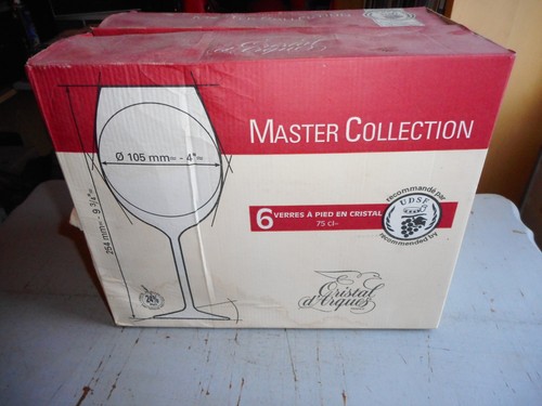 Verres vin rouge - rouge, cristal