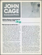 John CAGE (Composer): Signed