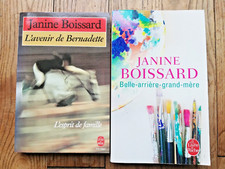 JANINE BOISSARD LOT 2 LIVRES - L'AVENIR DE BERNADETTE - BELLE ARRIERE GRAND MERE