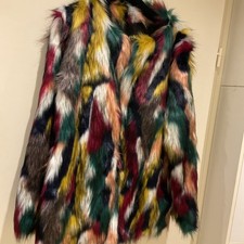 veste fausse fourrure femme