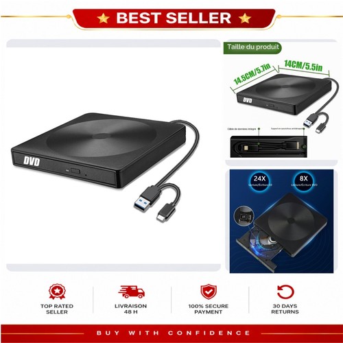 Lecteur dvd externe usb 0 - lecteur,