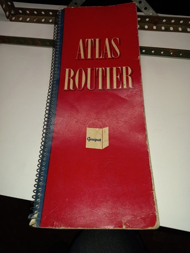 Atlas routier peugeot 1954 - atlas,