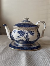 BOOTHS Real Old Willow Teapot With Base Circa 1920’s 9072