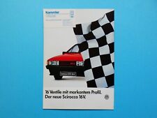 Brochure / Catalogue / Brochure - VW Scirocco II - GT 16V and GTX 16V - 08/85