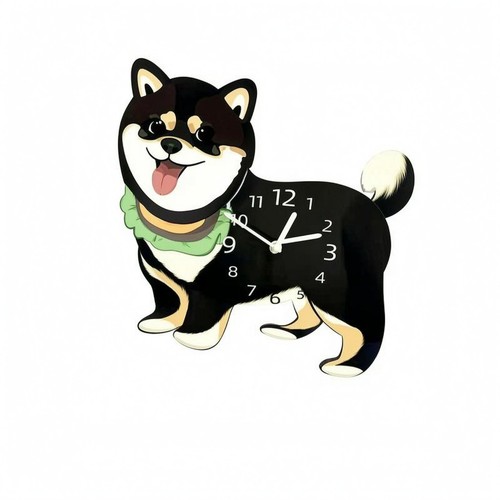 Horloge chien shiba inu queue - chien,