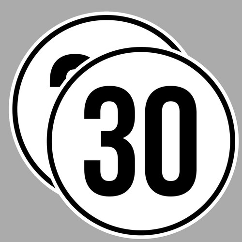Stickers vitesse limite - 2,