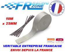 Bande échappement 10M + Colliers inox pour isolation collecteurs