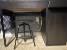 IKEA MICKE Desk - Black-Brown