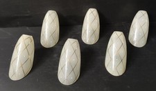 6 TULIPE FORME CONE VERRE
