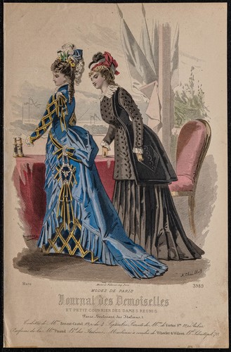 1875 gravure de mode - 1875,