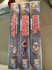 Stars Wars 3 VHS Un Nouvel Espoir l'Empire Contre Attaque Et Le Retour Du Jedi