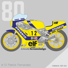 DECALS 1/12 YAMAHA YZR 500 "