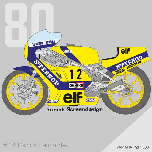 Decals yamaha yzr - decals, 500