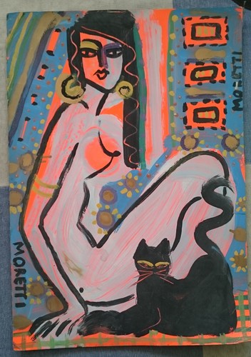 Peinture unique érotique - peinture,