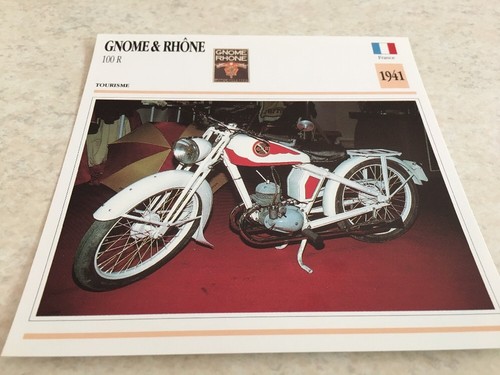 Carte moto gnome rhône - carte, 100