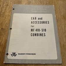 Massey Ferguson CAB & Accessories For Mf410-510 Combines Assembly & Instructions