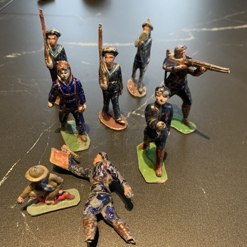 Lot anciens soldats - d'anciens, plomb