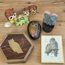 Lot 5 Objets Chouettes et