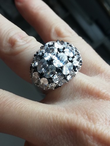 Bague argent 925 pierres - argent, et