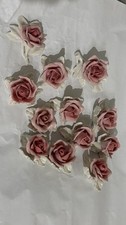 Vintage Porcelain Roses 12 Karl Ens Volkstedt Germany Antique