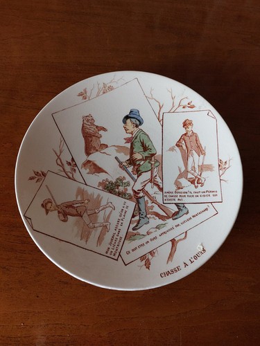 Assiette theme chasse a - a,