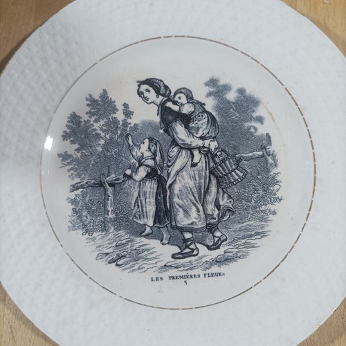 Lot assiettes parlantes - de,