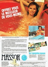 Publicité Advertising 018  1982  Massor  l'hydromassage  dans baignoire