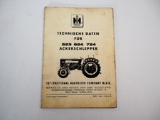 IHC Mc Cormick 523 624 724 Farm Tractor Specifications 1970
