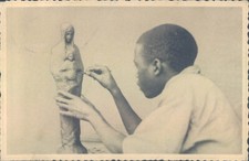 Belgian CONGO local artist 1930s PC