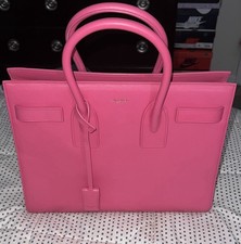 Yves Saint Laurent Pink Leather Small Sac de Jour Tote Bag