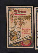 Antique Match Tag Belgium BN8358 Fine Gold Helmet Alcohol 1  