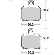 1 Paire De Plaquettes De Frein Arrière Yamaha XQ Maxster - 125 CC - 2001 - 2003