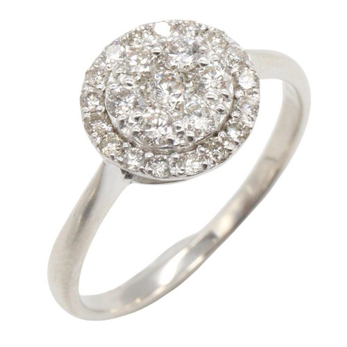 Bijoux bague diamant 18kwg - bague, or