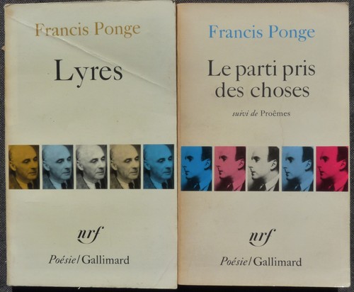 Francis ponge lyres - ponge, parti