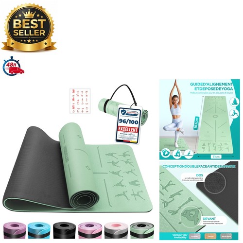 Tapis yoga antidérapant - tapis,