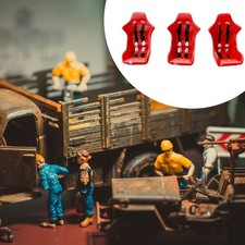 Kit 3 sièges voiture miniatures pour garage, échelle 1/64,