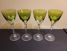 4 VERRES CRISTAL DOUBLE COTES