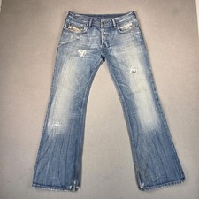 Diesel Zathan Jeans Mens 32 00772 772 Bootcut Thrashed Distressed Washed Out