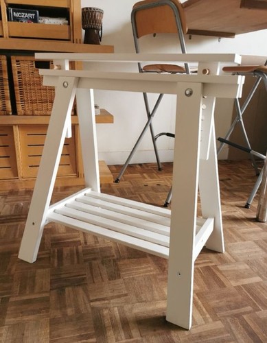 Traitéau bureau bois - , blanc