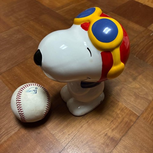 Verre tirelire snoopy flying - verre,