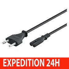 CABLE Alimentation CORDON Secteur Bipolaire 5m 5 Mètre PC portable TV Samsung..