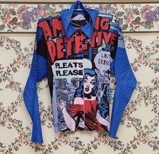 Issey Miyake Pleats Please “Inspired” American Comics Blouse Shirt Cardigan Tops