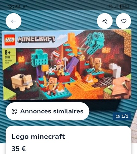 Lego minecraft 21168 forêt - minecraft, la