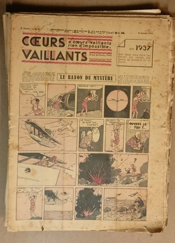 Tintin cœurs vaillants 1937 - tintin,