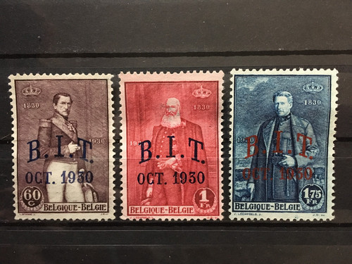 Belgique 1930 cob 305 307 - 1930, à