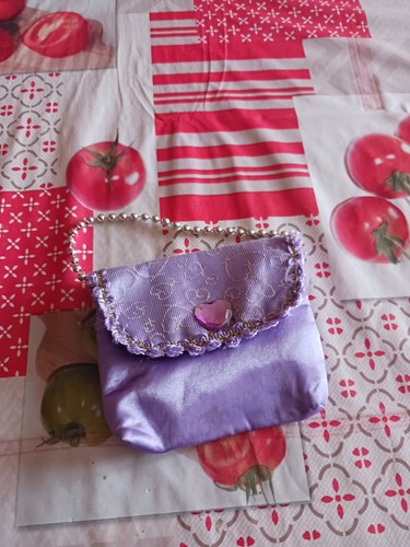 Sac main princesse violet - main,