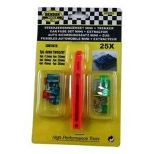 Set de 24 Fusibles pour Voiture + Pince Extracteur 7,5A 10A 15A 20A 25A 30A